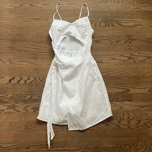 Express White Dress with Cut Out XS